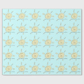 Je bent mijn zonneschijn. cadeaupapier (Vlak)