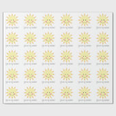 Je bent mijn zonneschijn. cadeaupapier (Vlak)