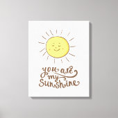 Je bent mijn zonneschijn canvas afdruk (Voorkant)