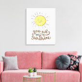 Je bent mijn zonneschijn canvas afdruk (Insitu (Woonkamer))