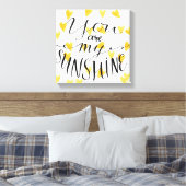 Je bent mijn zonneschijn canvas afdruk (Insitu (Slaapkamer))