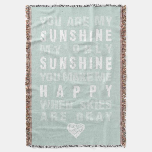 Je bent mijn zonneschijn deken (Voorkant Verticaal)