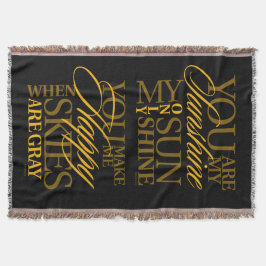 Je bent mijn zonneschijn deken