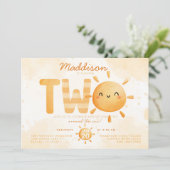 Je bent mijn zonneschijn die 22e verjaardag gaat v kaart (Staand voorkant)