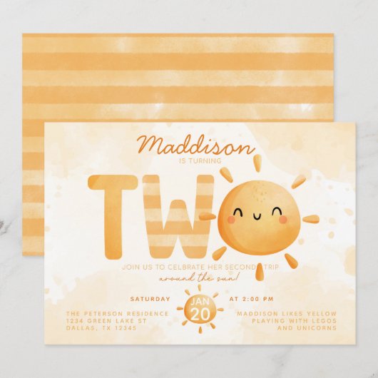 Je bent mijn zonneschijn die 22e verjaardag gaat v kaart (Voorkant / Achterkant)