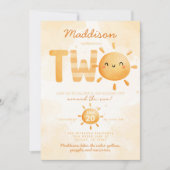 Je bent mijn zonneschijn die 22e verjaardag gaat v kaart (Voorkant)