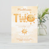 Je bent mijn zonneschijn die 22e verjaardag gaat v kaart (Staand voorkant)