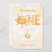 Je bent mijn zonneschijn die een 1e verjaardag maa kaart (Voorkant)