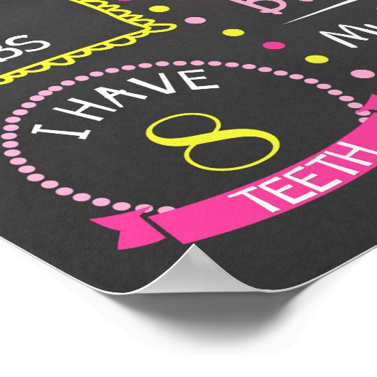 Je bent mijn zonneschijn eerste geboorte-alkbord poster (Hoek)