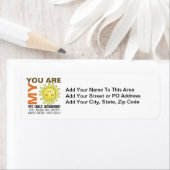 Je bent mijn zonneschijn etiket (Insitu)