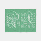 Je bent mijn zonneschijn fleece deken (Voorkant (Horizontaal))