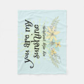 Je bent mijn zonneschijn fleece deken (Voorkant)