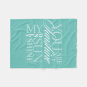 Je bent mijn zonneschijn fleece deken (Voorkant (Horizontaal))