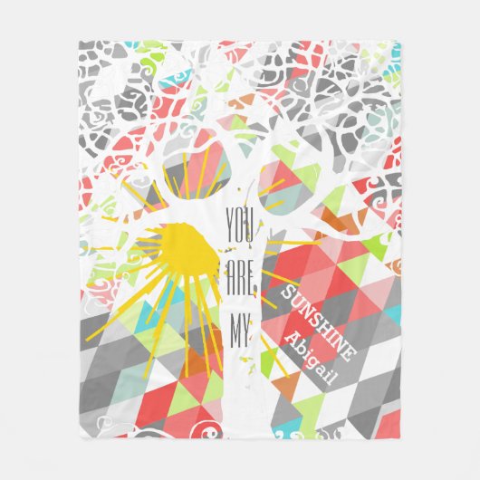 Je bent mijn zonneschijn. fleece deken (Voorkant)