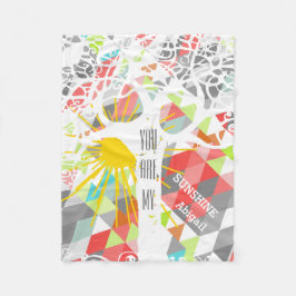 Je bent mijn zonneschijn. fleece deken