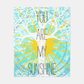 Je bent mijn zonneschijn. fleece deken (Voorkant)