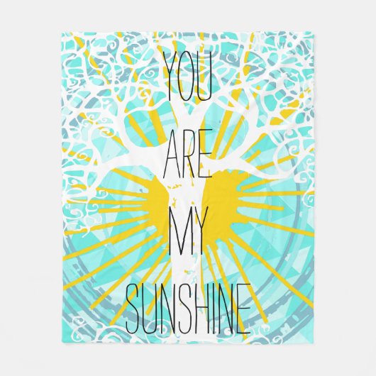 Je bent mijn zonneschijn. fleece deken (Voorkant)