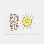 Je bent mijn zonneschijn fleece deken (Voorkant (Horizontaal))