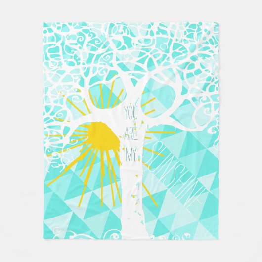 Je bent mijn zonneschijn. fleece deken (Voorkant)