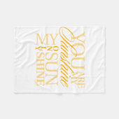 Je bent mijn zonneschijn fleece deken (Voorkant (Horizontaal))