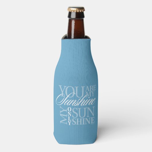 Je bent mijn zonneschijn flesjeskoeler (Fles Voorkant)