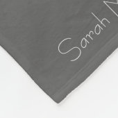 Je bent mijn zonneschijn, gepersonaliseerd grijs fleece deken (Hoek)