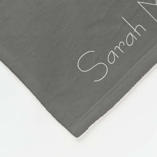 Je bent mijn zonneschijn, gepersonaliseerd grijs fleece deken (Hoek)