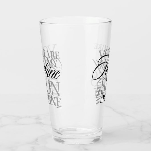 Je bent mijn zonneschijn glas (Links)