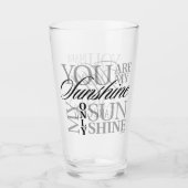 Je bent mijn zonneschijn glas (Voorkant)