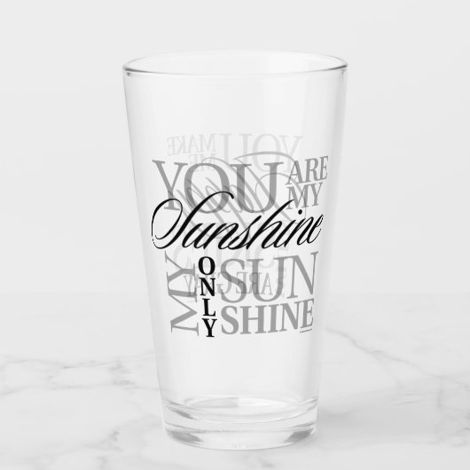 Je bent mijn zonneschijn glas (Voorkant)