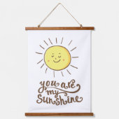 Je bent mijn zonneschijn hangend wandkleed (Voorkant)