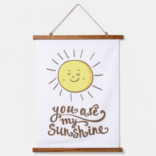 Je bent mijn zonneschijn hangend wandkleed (Voorkant)