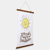 Je bent mijn zonneschijn hangend wandkleed (Gebogen)