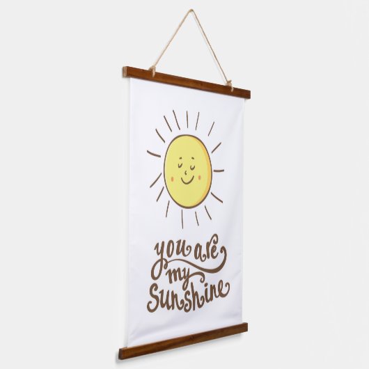 Je bent mijn zonneschijn hangend wandkleed (Gebogen)