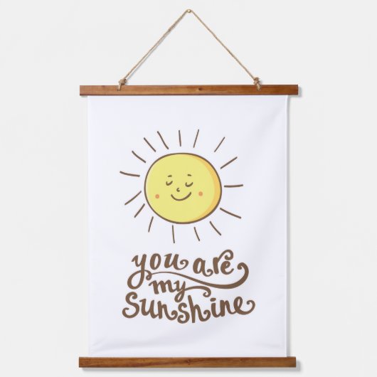 Je bent mijn zonneschijn hangend wandkleed (Voorkant)