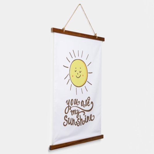 Je bent mijn zonneschijn hangend wandkleed (Gebogen)