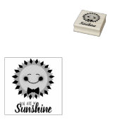Je bent mijn zonneschijn Happy Sun Rubberstempel (Gestempeld)