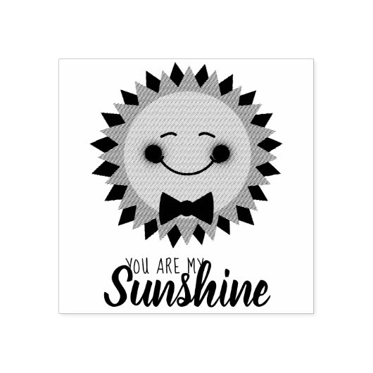 Je bent mijn zonneschijn Happy Sun Rubberstempel (Afrduk)