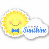 Je bent mijn zonneschijn Happy Sun Sticker (Voorkant)
