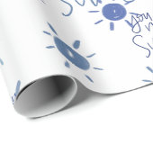 Je bent mijn zonneschijn in blauw cadeaupapier (Rol Hoek)