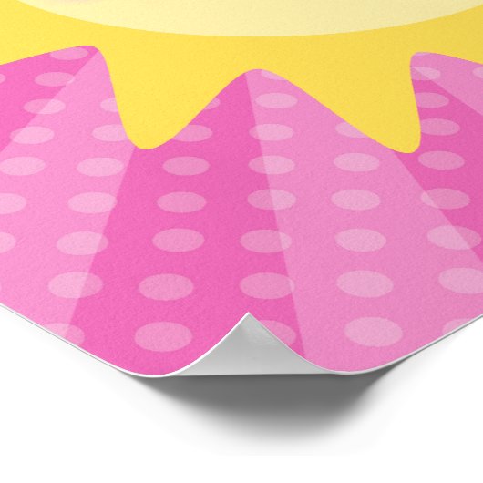 Je bent mijn zonneschijn in opgerookte roze poster (Hoek)