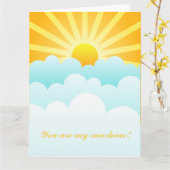 Je bent mijn zonneschijn kaart (Gele Bloem)
