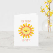 "Je bent mijn zonneschijn" Kaart (Gele Bloem)