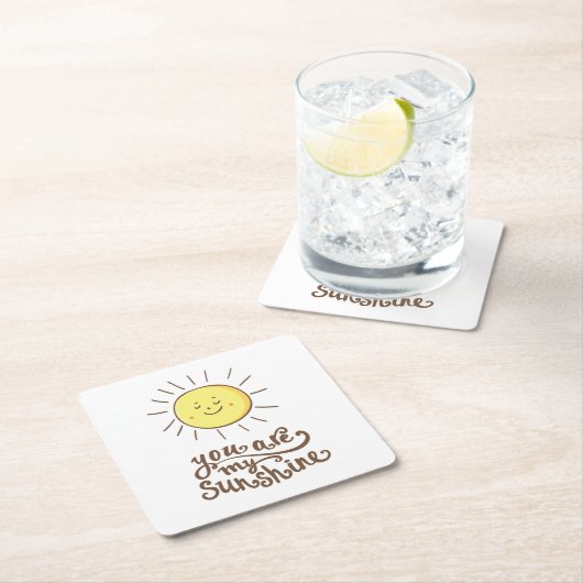 Je bent mijn zonneschijn kartonnen onderzetters (Insitu)