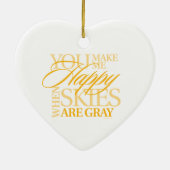 Je bent mijn zonneschijn keramisch ornament (Achterkant)