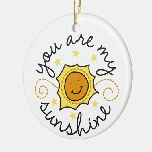 Je bent mijn zonneschijn keramisch ornament (Links)