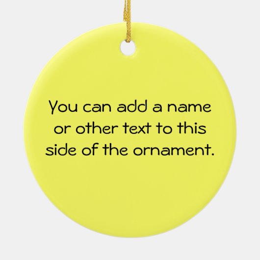 Je bent mijn zonneschijn keramisch ornament (Achterkant)