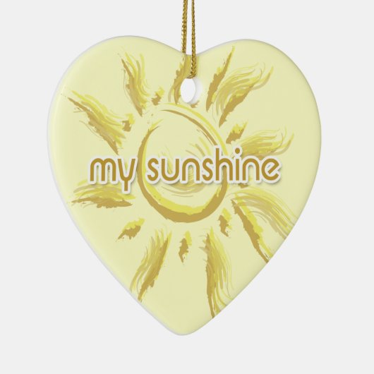 Je bent mijn zonneschijn keramisch ornament (Rechts)