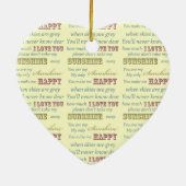 Je bent mijn zonneschijn keramisch ornament (Achterkant)