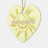 Je bent mijn zonneschijn keramisch ornament (Links)